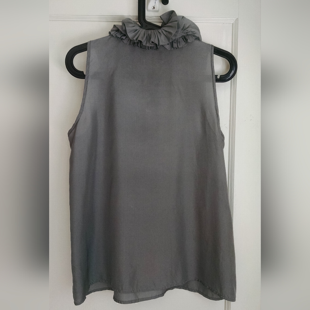 J.Crew Silk Ruffle Blouse - Picture 3 of 4